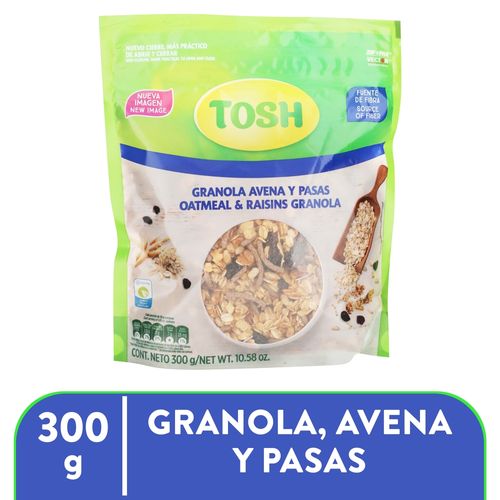 Granola Tosh avena pasas - 300 g