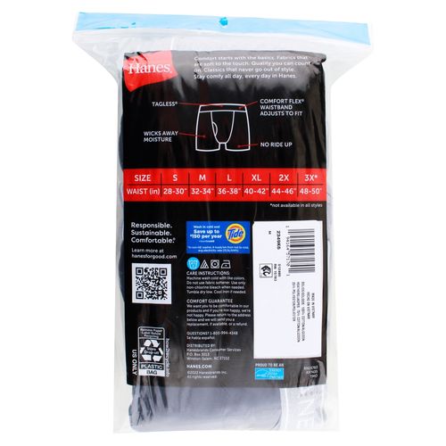 P6 Boxer Brief Hanes Cab Neg Gri S