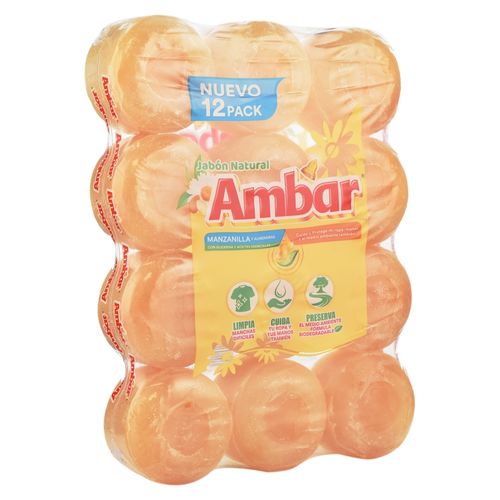 Jabon Ambar Manzanilla Bandeja 12u 2400g