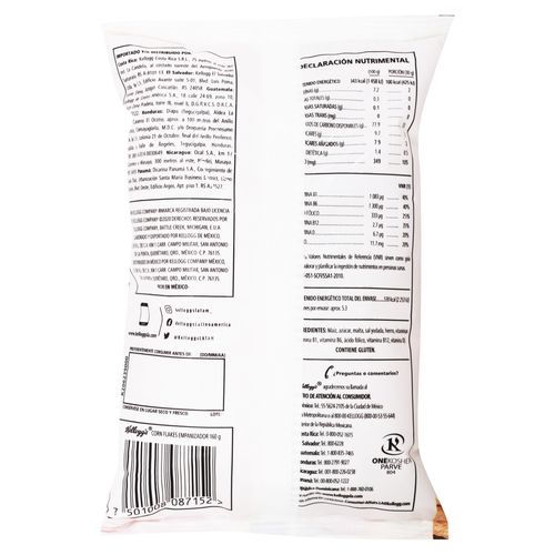 Empanizador Granulado Kellogg's Corn Flakes Sabor Original - Hojuelas de Maíz Granuladas que Absorben Menos Grasa que el Pan Molido, 1 Caja - 160 g