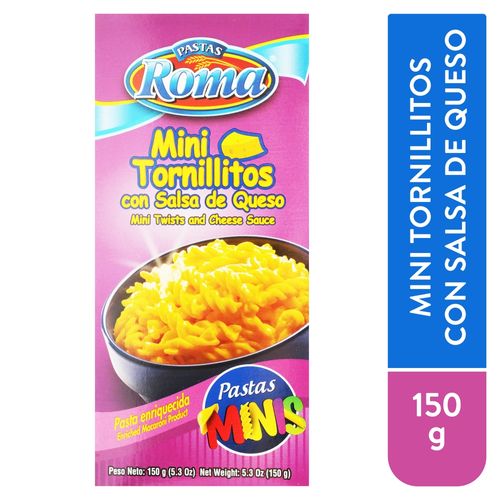 Pasta Roma Mini Tornillitos Con Queso -150gr