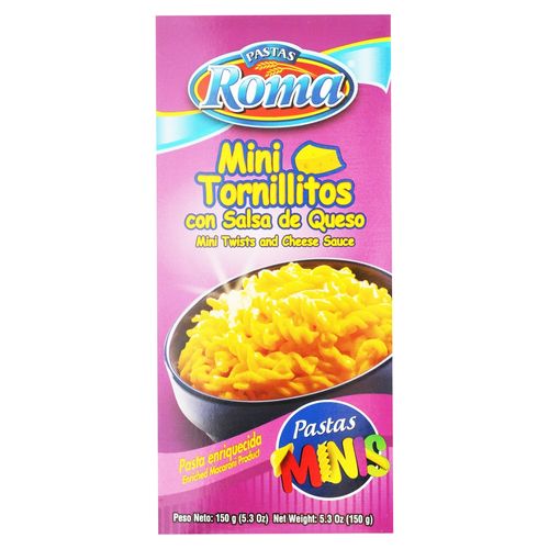 Pasta Roma Mini Tornillitos Con Queso -150gr