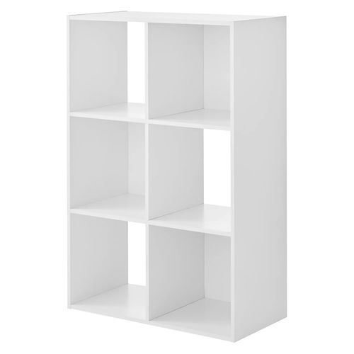 Mueble Mainstays organizador con 6 divisiones color blanco