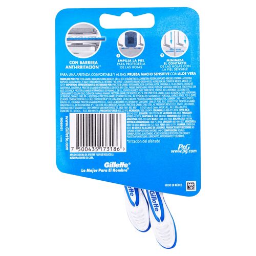 Máquina de Afeitar Gillette Derma Protección Desechable 2 Unidades