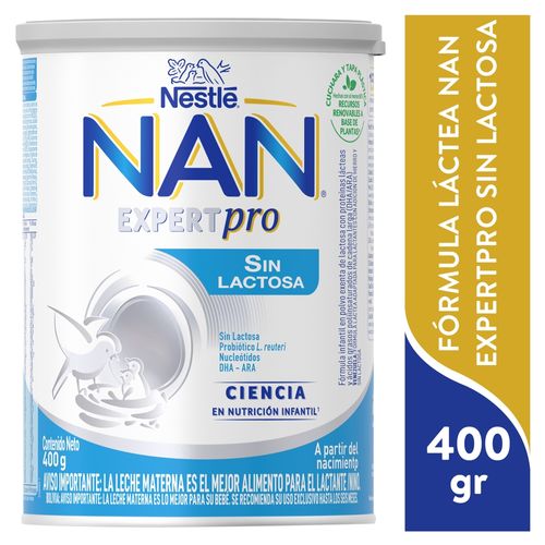 Fórmula Infantil Nan® Expertpro Lactosa Lata, Con Probiótico L.reuteri, Nucleótidos Y Dha- Ara - 400g