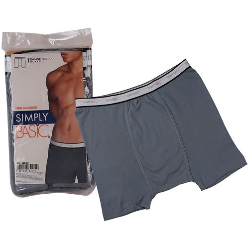 Boxer Simply Basic Caballero Gris Talla Xl