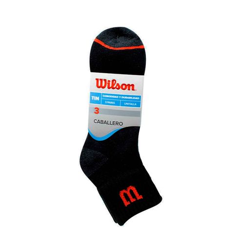 Pack 3 Medias Quarter Wilson Caballero Multicolor Afelpado Modelo:B5846