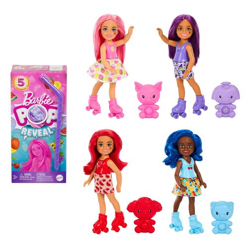 Muñeca Barbie Chelsea Pop Reveal Jugo De Frutas
