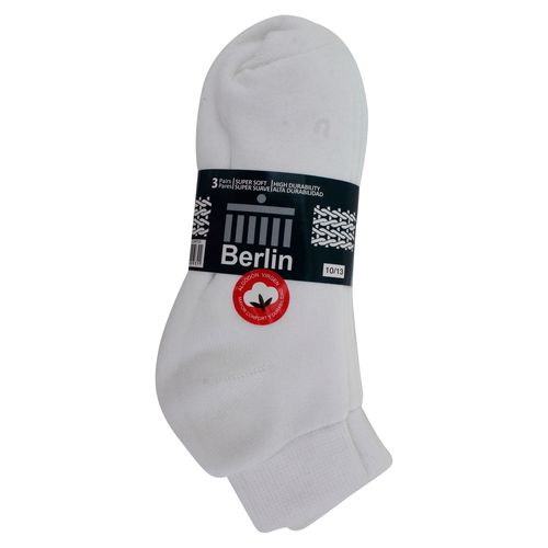 Calcetin Berlin Deportivo Corto Blanco3P