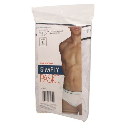 Calzoncillo Simply Basic Cab Blanco T L