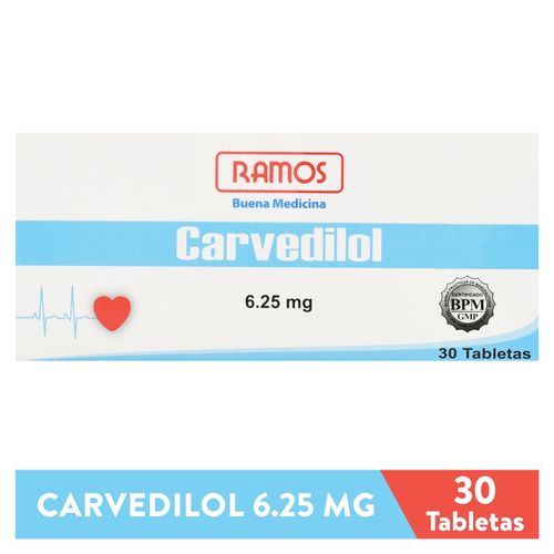 Carvedilol Ramos 6.25mg x 30 Tab