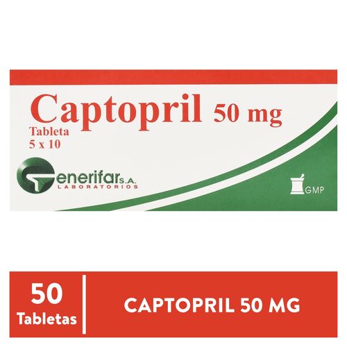 Captopril 50 Generifar