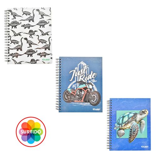 Cuaderno Pacasa espiral rayado 5 materias - 150 hojas