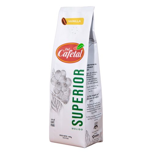 Café Molido Del Cafetal Superior, 100% Café Puro, Vainilla - 400g
