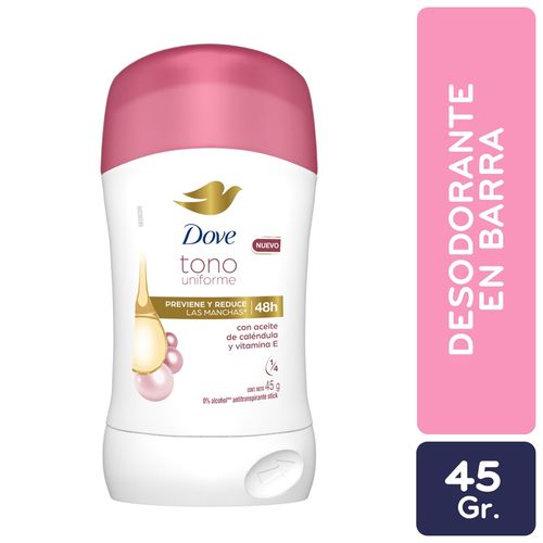 Desodorante Dove Deo En Barra Tono Uniforme Calendula - 45gr