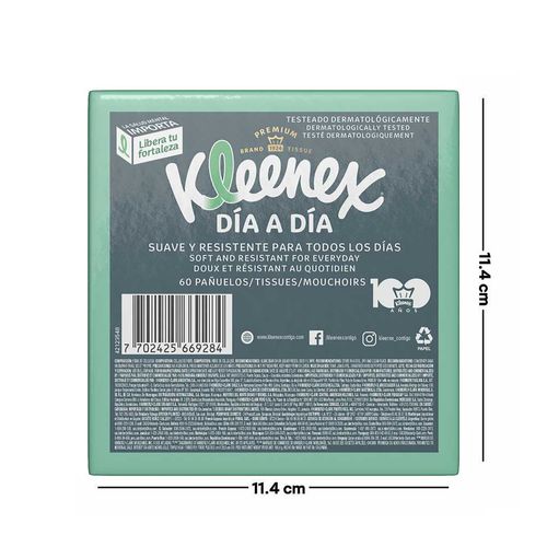 Pañuelo Facial Kleenex Cubo - 60 uds