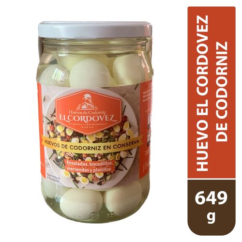 Huevo El Cordovez de codorniz - 649 g