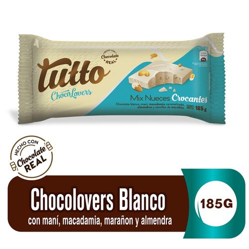 Chocolate Tutto Chocolovers Blanco - 185 g