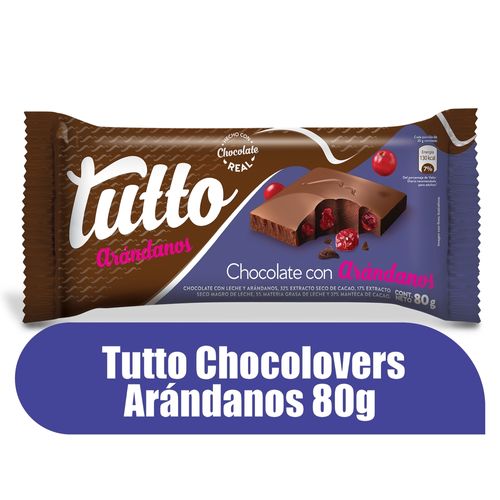 Chocolate Tutto Chocolovers Arándanos - 80 g