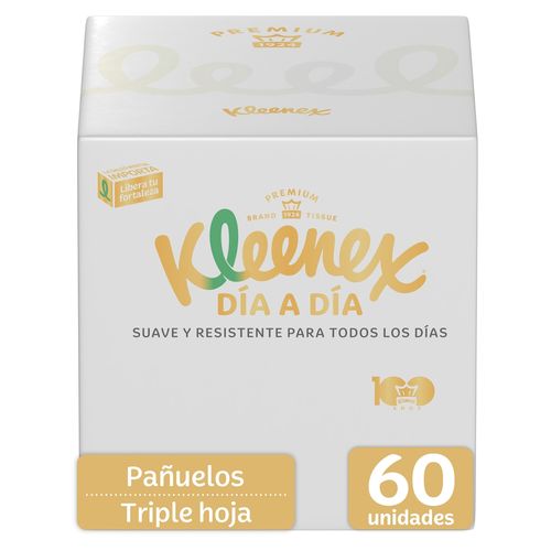 Pañuelos Faciales Kleenex Elegance - 60 Uds