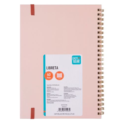Libreta Pen + Gear de resortes con líneas - 60 hojas
