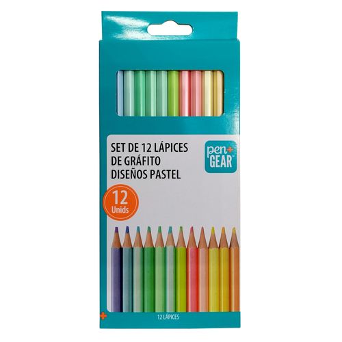Lápices de color Pen + Gear colores pastel - 12 Uds