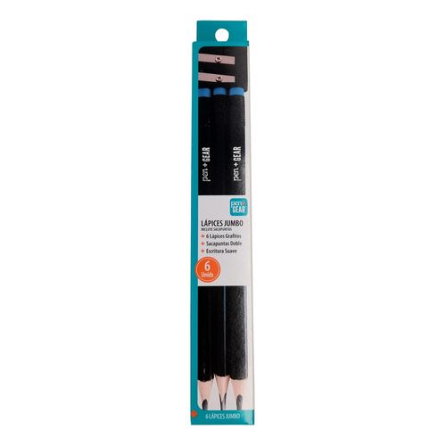 Lápices de grafito Pen + Gear con tajador - 6 Uds