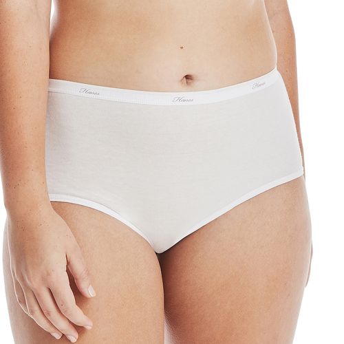 Panti Hanes, para Dama Cintura Alta, Algodón, 6 pack -Talla 8