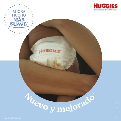 Pañales Huggies Natural Care Etapa 0/Recién Nacido Hipoalergénico, Hasta 4kg - 38Uds