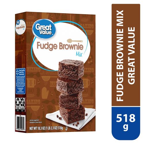 Harina Great Value brownie fudge mix - 518 g