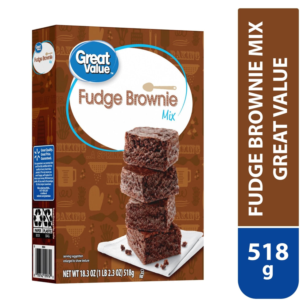 Comprar Harina Great Value brownie fudge mix - 518 g | Walmart Nicaragua