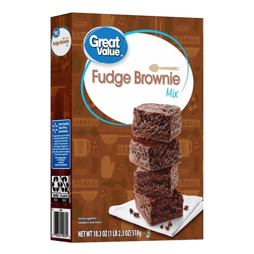 Harina Great Value brownie fudge mix - 518 g