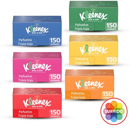 Pañuelos Faciales Kleenex Familiar - 150Uds