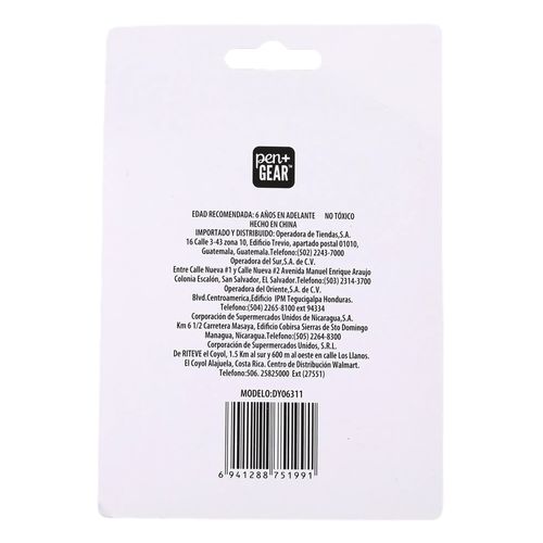 Pintura acrílica Pen + Gear con brillantina pack 12 colores - 4 Pzas