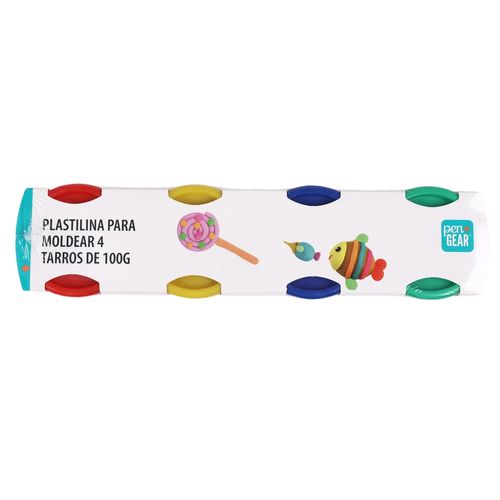 Plastilina Pen + Gear para moldear 4 Uds - 100 g