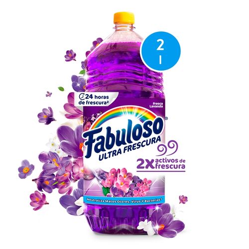 Desinfectante Fabuloso Multiusos Frescura Activa Antibacterial Lavanda - 2 L