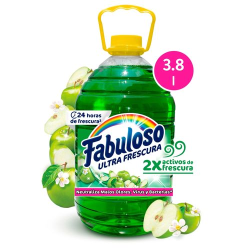 Desinfectante Multiusos Fabuloso Frescura Activa Antibacterial Manzana - 1 galón