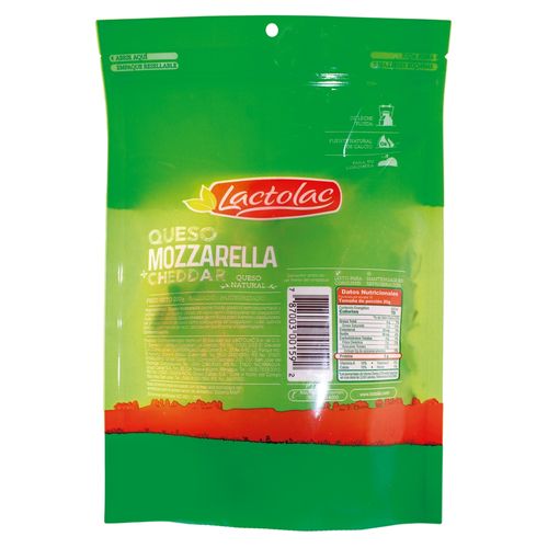 Queso Lactolac Mozzarella Y Cheddar Rallado - 200gr