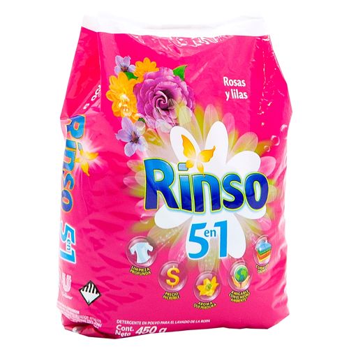 Detergente Pol Rinso Rosas Y Lilas 450Gr