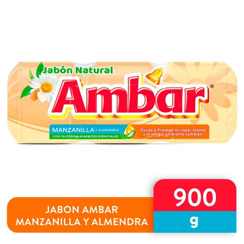 Jabon Ambar Manzanilla 3u 900gr