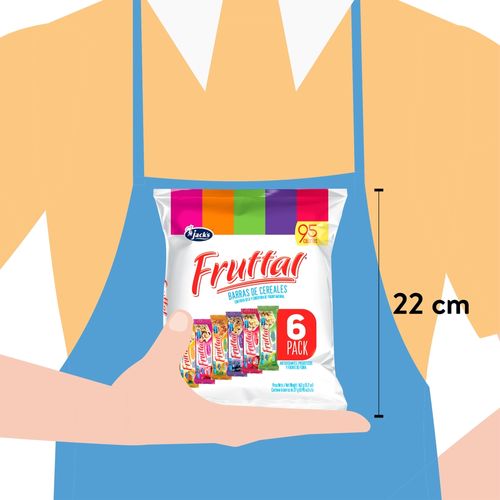 Barras de cereal Jack's fruttal sabor surtido 6 pack - 162 g