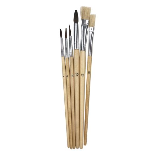 Pinceles Pen Gear Set - 6 pzas