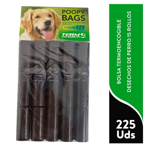 Bolsa Termoencogible Desechos De Perro 15 Rollos - 225 uds