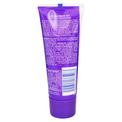 Desodorante Lady Speed Stick, Antitranspirante 24/7 en Crema - 70 g