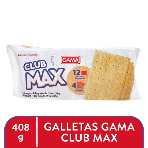 Galleta Salada Gama Club Max 408gr