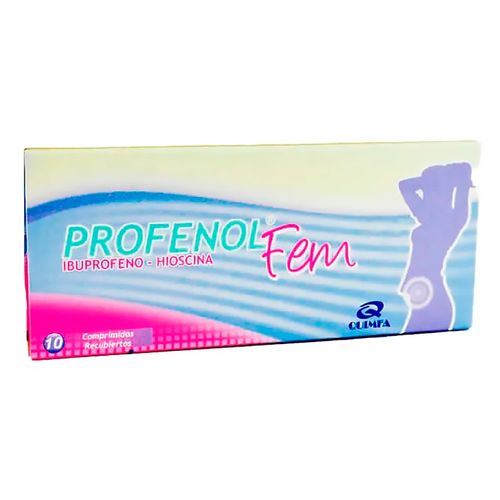 Profenol Fem 400mg20mg Quimfa 10 Ea