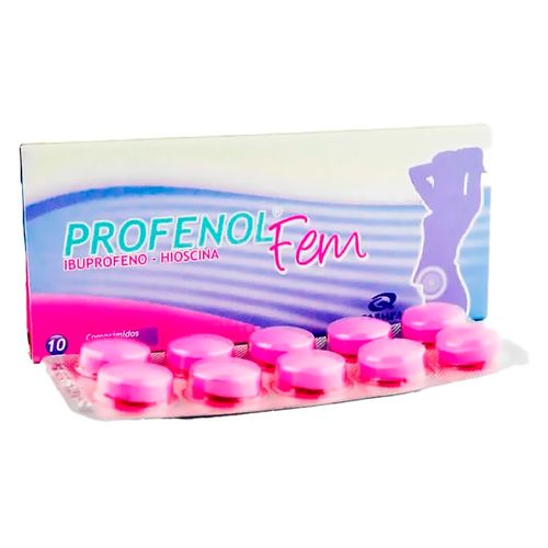 Profenol Fem 400mg20mg Quimfa 10 Ea