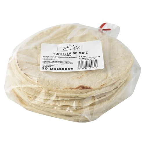 Tortilla Maiz 20 Ea