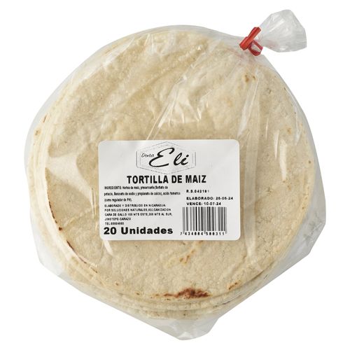 Tortilla Maiz 20 Ea