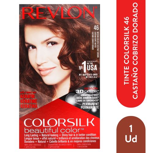 Tinte Revlon Colorsilk Castano Cobrizo Dorado 46